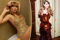 Taylor Swift wears two sheer chainmail dresses in “Life of a Showgirl” artwork