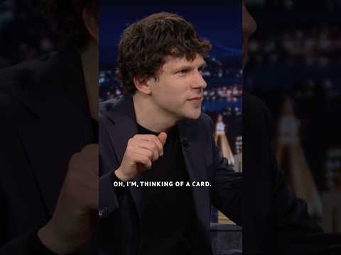 #JesseEisenberg stuns Jimmy with a magic trick inspired by Now You See Me: Now You Don’t! 🪄