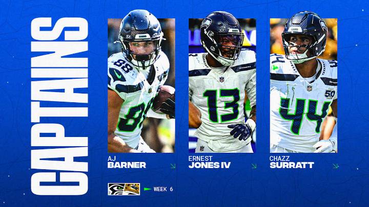 Seahawks Announce Week 6 Captains vs. The Jaguars