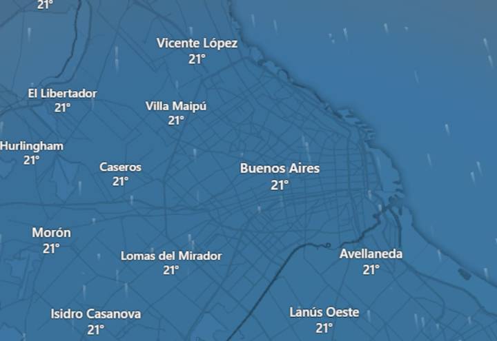 Marcado descenso térmico. Alerta en el AMBA por lluvias y el regreso de un clima fresco: el pronóstico del tiempo para este domingo 5 de octubre