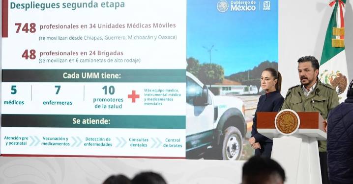 Desplegó IMSS más de 1,300 profesionales y unidades móviles en 3 estados tras inundaciones