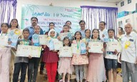 Children express love for nature through colours