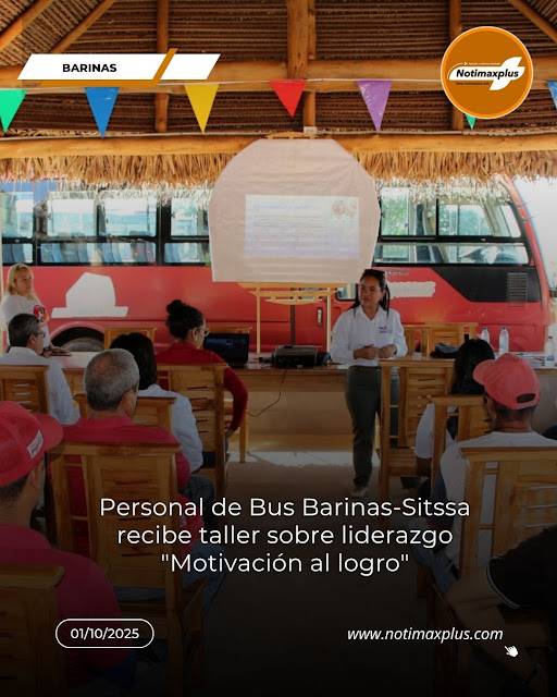 Personal de Bus Barinas-Sitssa recibe taller sobre liderazgo "Motivación al logro"