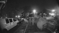 'Open the door!' | Trio wearing Halloween masks caught on camera trying to break into Alexandria home