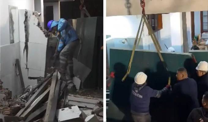 Tras varios intentos: municipio de Surco logró demoler parte de vivienda relacionada a María Acuña