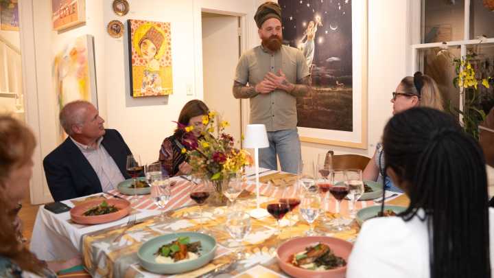 Art & Light Tableu Dinner and Wine Event