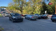 Lanes blocked, person injured in crash near Vulcan Park