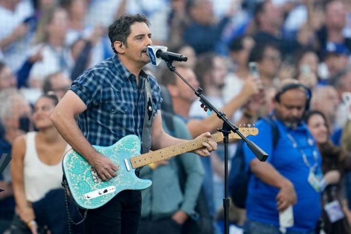 Brad Paisley says he's 'Mr. More Baseball' after performing at another World Series marathon game