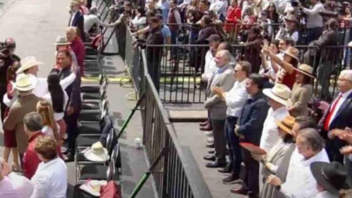 Sheinbaum minimiza ‘corral’ a líderes 4T en Zócalo; dice que Harfuch no fue, por trabajo