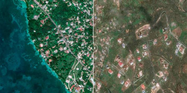 Antes vibrante, ahora escombros: las imágenes satelitales que muestran cómo Melissa arrasó Jamaica