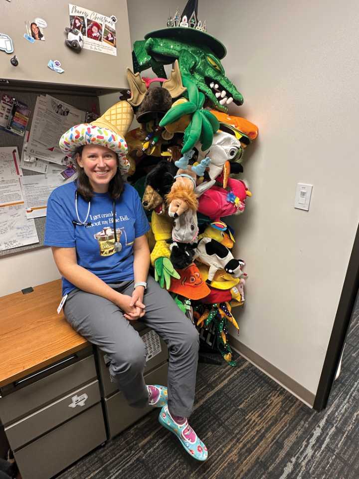 Pediatrician’s hat a day keeps young patient’s fears away