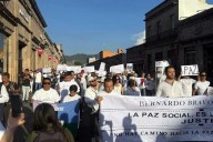 Claman justicia en marcha por líder limonero en Michoacán