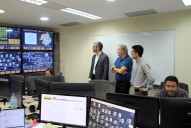 El Delegado del Gobierno de la Región de Murcia visita el centro de control del SAIH de la CHS