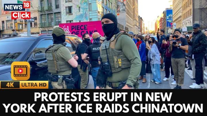 ‘No More Raids!’: Protesters Clash With Authorities in NYC After ICE Storms Chinatown
