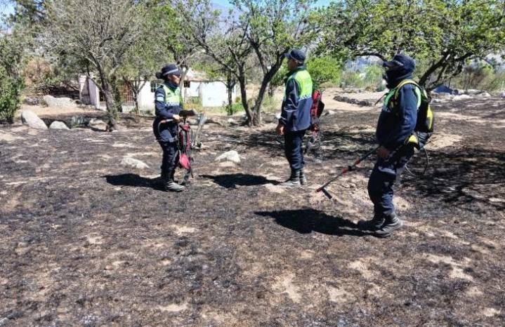 Tafí del Valle: sofocan incendio que se propagaba hacia casas de veraneantes en La Quebradita