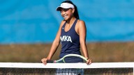 Nina Abalos joins N.J. girls tennis royalty with third straight state singles title