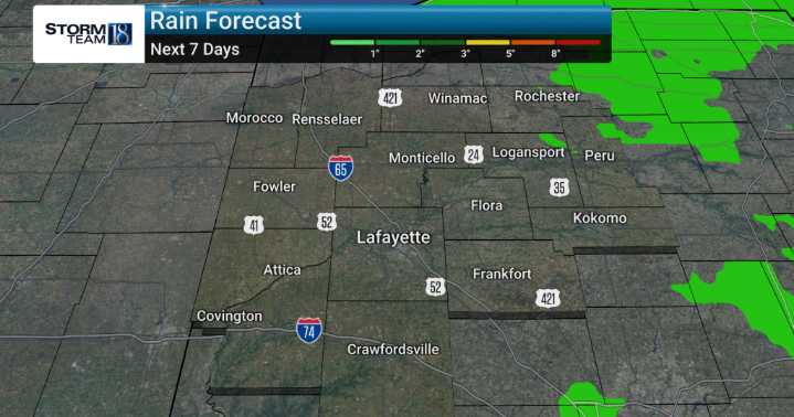 Mostly Dry & Cooler Work Week!