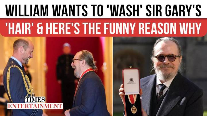 Emotional Gary Oldman Knighted: Prince William Jokes About 'Slow Horses' Character Jackson Lamb's Hair