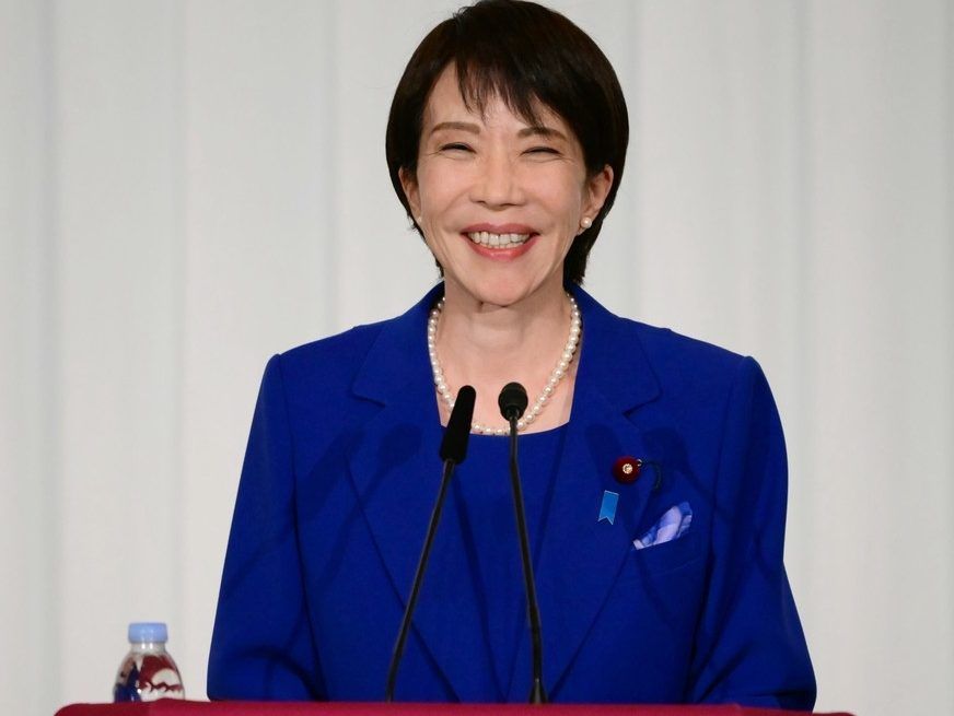 Japan’s ruling party elects Sanae Takaichi as new leader