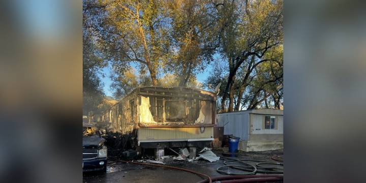 1 injured after mobile home fire in Colorado Springs