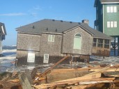 Unoccupied house collapses Saturday night in Buxton
