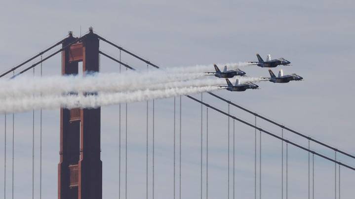 San Francisco's Fleet Week goes on despite federal shutdown, with help from Canada and Colombia