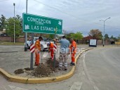 Concepción: Vialidad Nacional colocó señales viales en la rotonda de RN38 y RN65