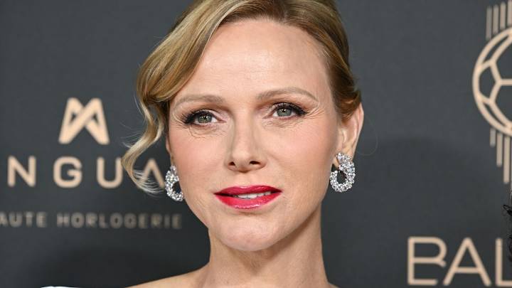Princess Charlene looks so 'statuesque' in widest Max Mara trousers