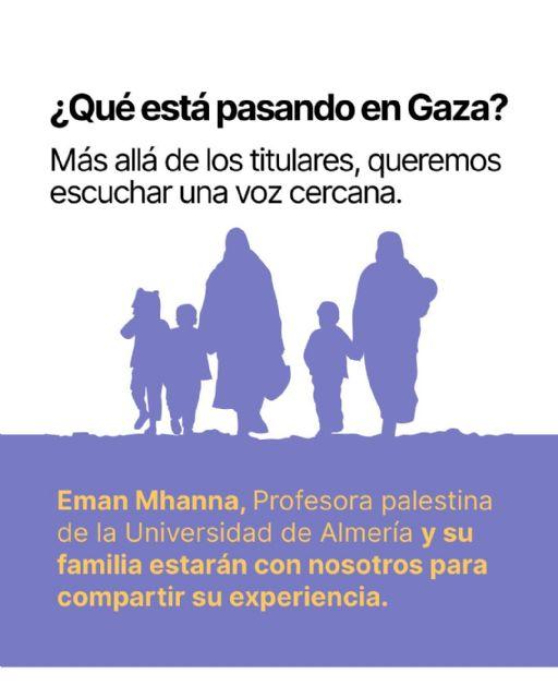 La asociación Plaza Nueva organiza un encuentro con la profesora palestina Eman Mhanna