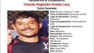 Piden ayuda para localizar a Vicente Alejandro; desapareció el 19 de octubre en Cuauhtémoc