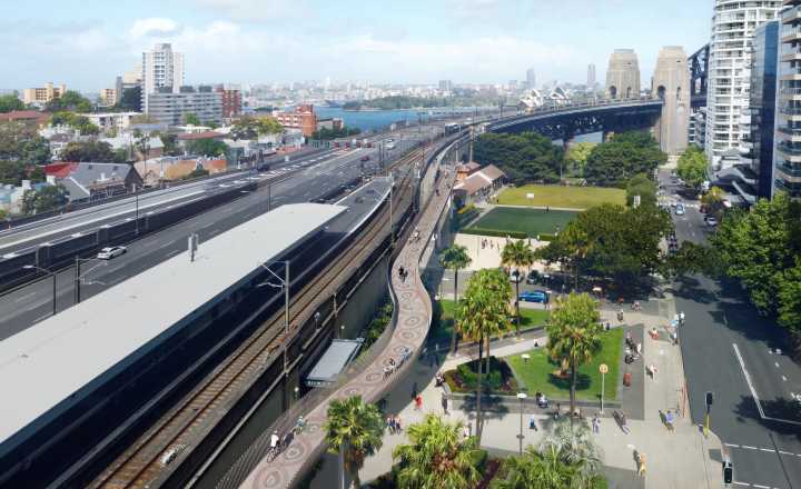 Sydney’s Harbour Bridge cycleway ramp is almost complete