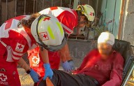 Recibe sexagenario brutal golpiza en la Federico Berrueto Ramón; agresor se da a la fuga