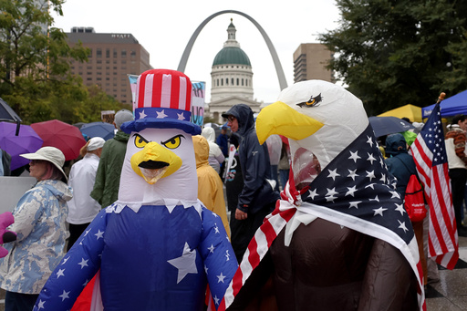 'No Kings' protests against Trump bring a street party vibe to cities nationwide
