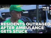 West Baltimore residents outraged after ambulance stuck on redesigned Gwynn Falls Parkway