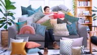 'A Man’s Home Is His Castle,’ Says Man Sitting Under 25 Floral Throw Pillows