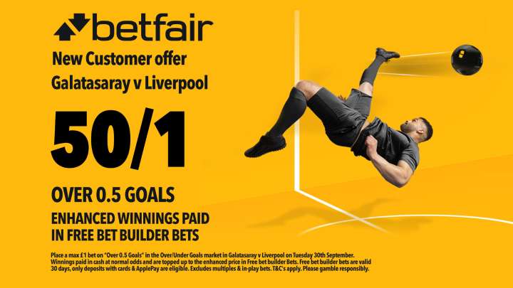 Frankfurt vs Liverpool betting offer: Get 50/1 on a goal scored on Betfair