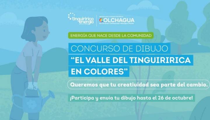 Concurso de Dibujo 2025 “El Valle del Tinguiririca en colores”: cómo participar