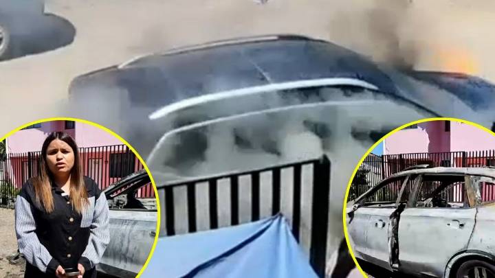"Todavía lo estoy pagando": La angustia de mujer a la que se le quemó su auto tras aprobar la revisión técnica