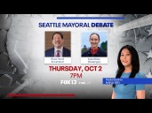 Watch Seattle mayoral debate: Bruce Harrell, Katie Wilson face off in 2025 race for mayor