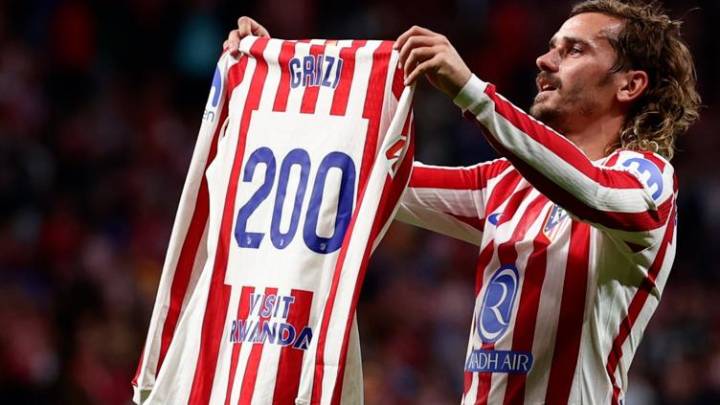 Llegó Griezmann a los 200 goles con el Atlético de Madrid