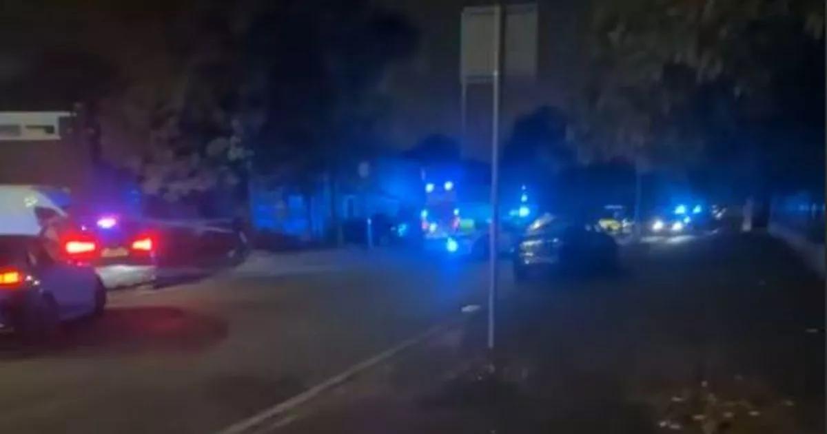 Huge police presence after reports of stabbing in Manchester