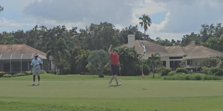 Golf with Olympians tees off