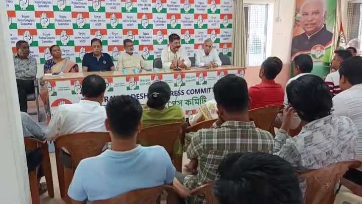 Tripura Congress Plans Statewide Protests Amid Rising Law and Order Concerns