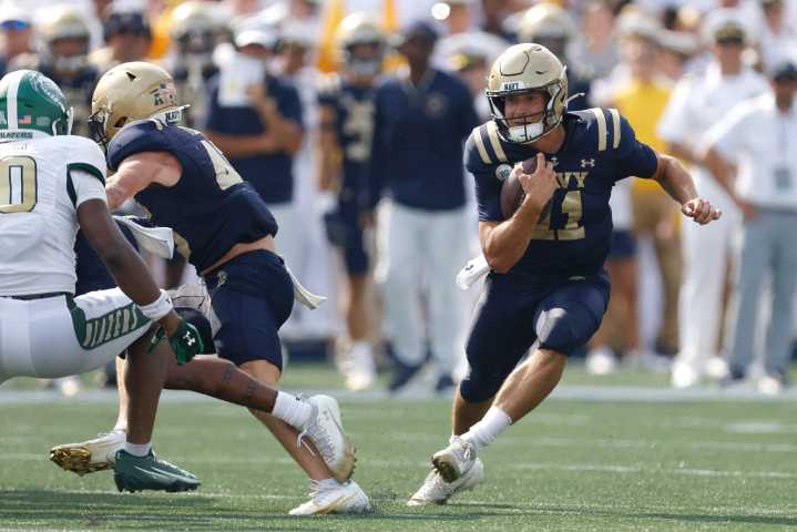 Yes, that’s Navy with an undefeated record — and one of the nation’s most explosive offenses