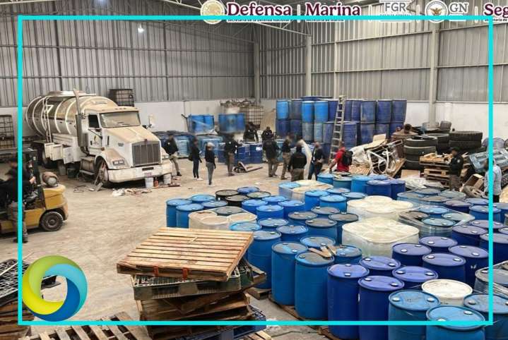 Tras cateos aseguran sustancia para elaborar drogas sintéticas en Durango
