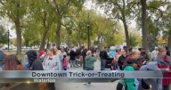 Downtown Trick-or-Treating draws hundreds of kids to Waterloo's business district