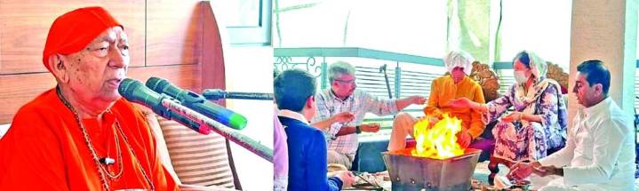 3-day Yagya by Swami Ram Swaroop Yoga Acharya begins at MLA Jasrotia’s residence