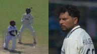 Video: Kuldeep Yadav Furious, Abuses Dhruv Jurel As Keeper-Batter Fails To Go For Catch On Day 3 Of IND vs WI 2nd Test