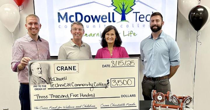 Crane Charitable Funds continues support for McDowell Tech students