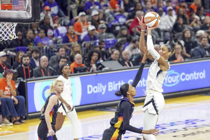A’ja Wilson pours in 31 as Aces complete Finals sweep of Mercury